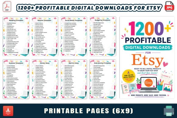 1200 Profitable Digital Downloads