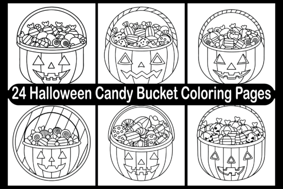 24 Halloween Candy Bucket Graphics for Branding