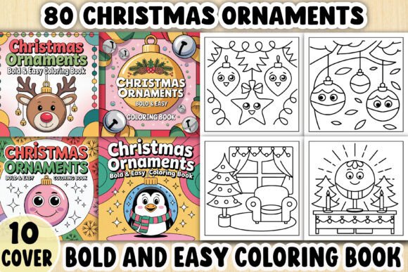 80 Christmas Ornaments Coloring Page Graphics