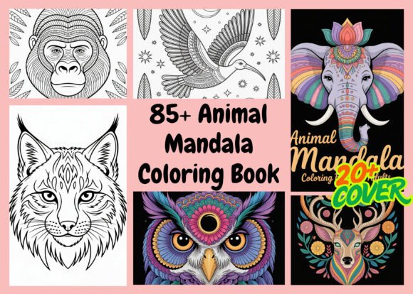 Animal Mandala Graphics for Creative Branding