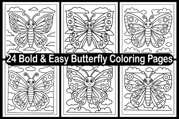 Bold Butterfly Graphics for Branding