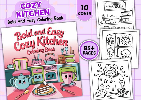 Bold Easy Cozy Kitchen Coloring Pages Graphics