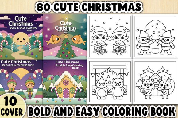 Bold Easy Cute Christmas Graphics for Crafting