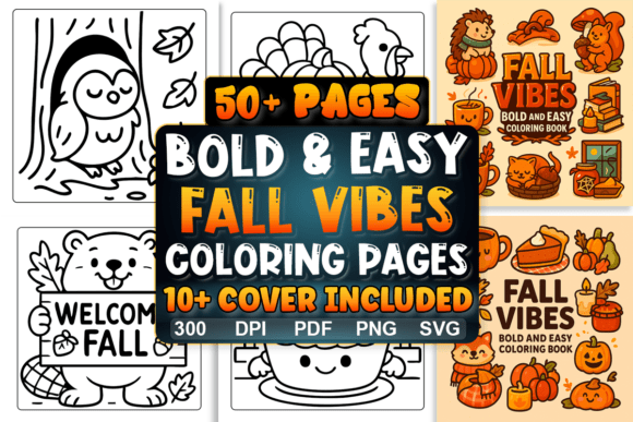 Bold Fall Graphics for Marketing