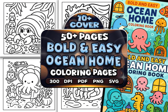 Bold Ocean Graphics for Creative Projects