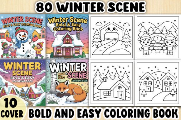 Bold Winter Graphics for Creative Projects