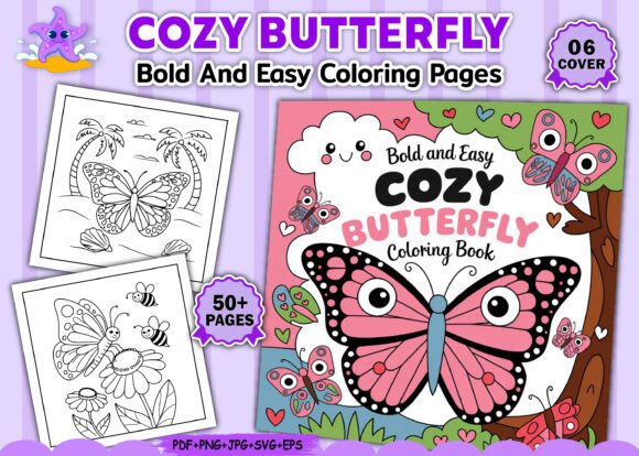 Cozy Butterfly Bold Graphics for Creative Projects