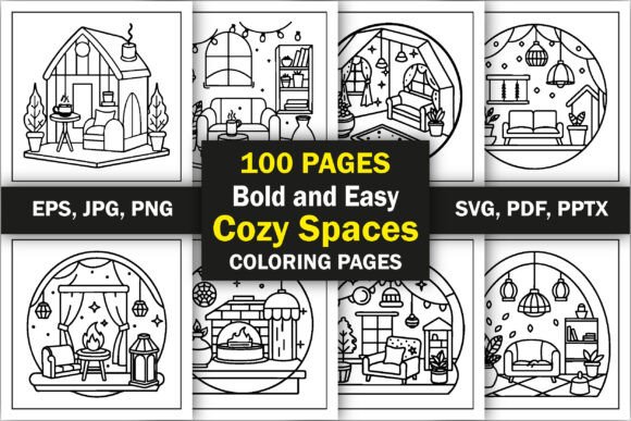 Cozy Spaces Graphics for Blog and Website Design