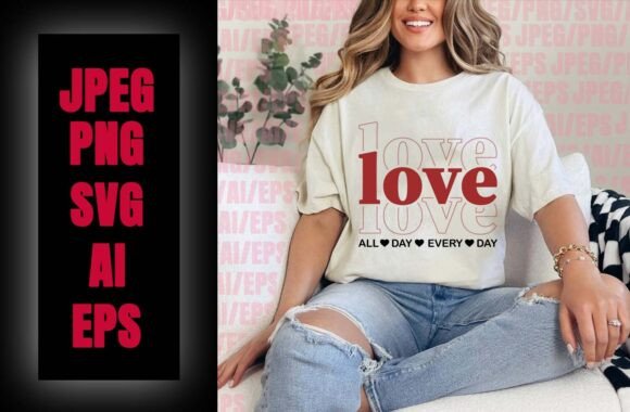 Happy Valentine’s Day T-Shirt Graphics for Crafting