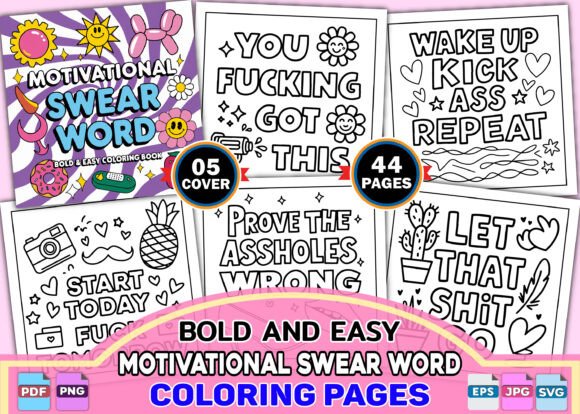 Motivational Swear Word Bold and Easy Graphics